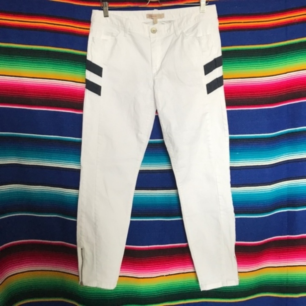 SALE Banana Republic Heritage Side Stripe Zip Crop - Picture 2 of 8